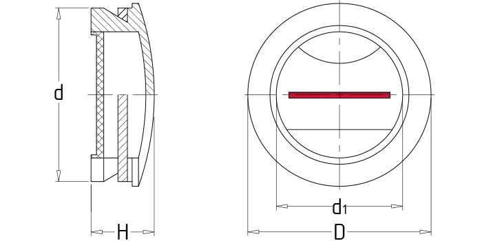 壓配式直通油標
