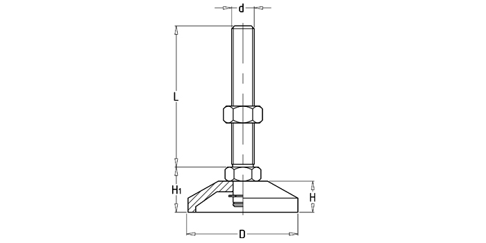 不銹鋼固定調節(jié)支撐腳